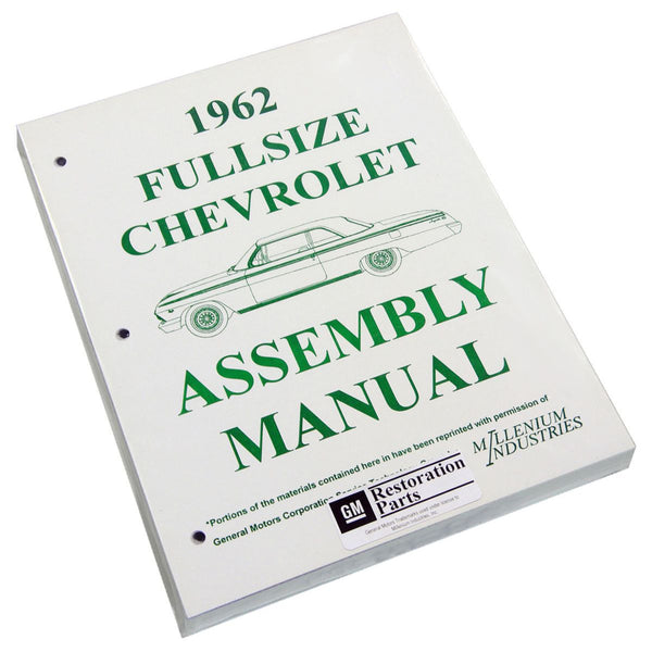 1962 Chevrolet Full Size Car Factory Assembly Manual