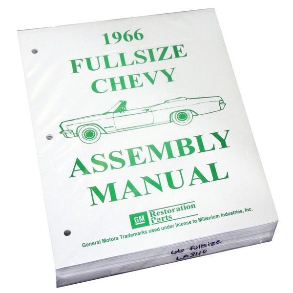 1966 Chevrolet Full Size Car Factory Assembly Manual