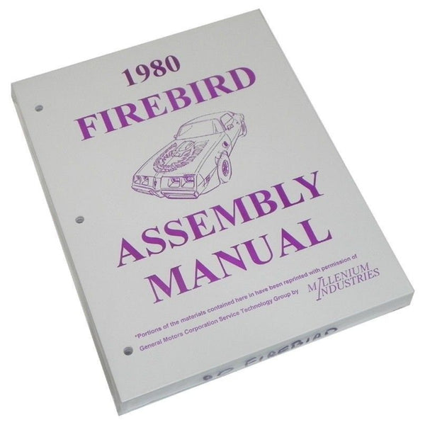 1980 Pontiac Firebird Factory Assembly Manual
