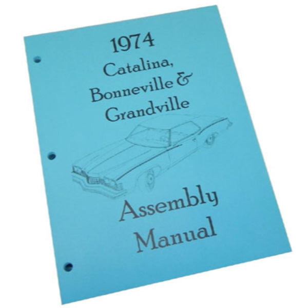 1974 Pontiac Catalina Bonneville Factory Assembly Manual