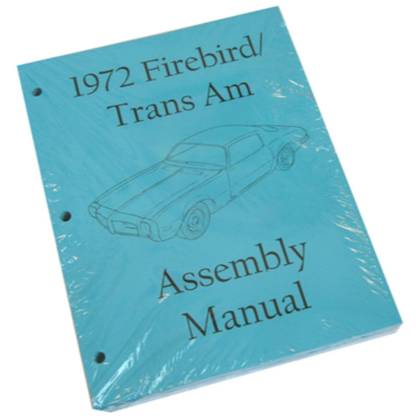 1972 Pontiac Firebird Trans Am Factory Assembly Manual