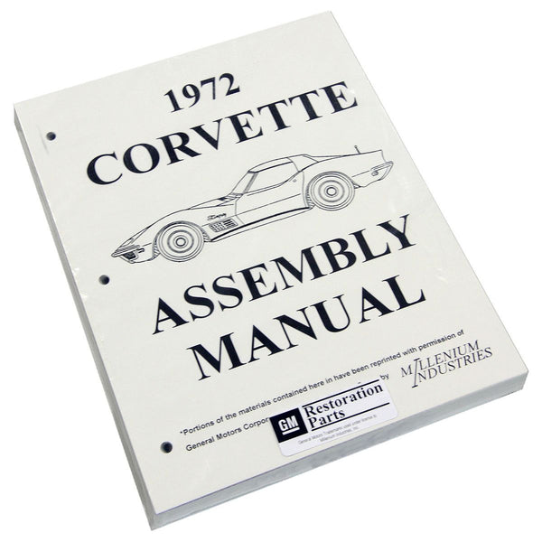 1972 Chevrolet Corvette Factory Assembly Manual