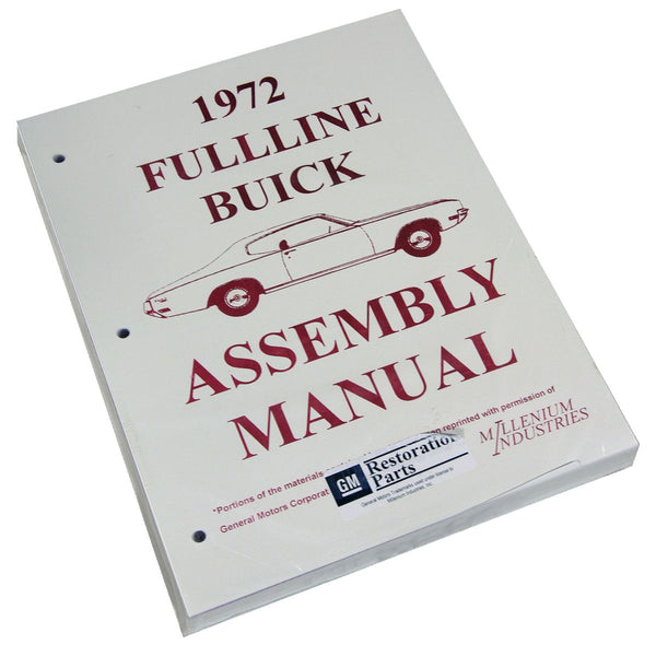 Factory Assembly Manual - 1972 Buick Skylark/Full Size