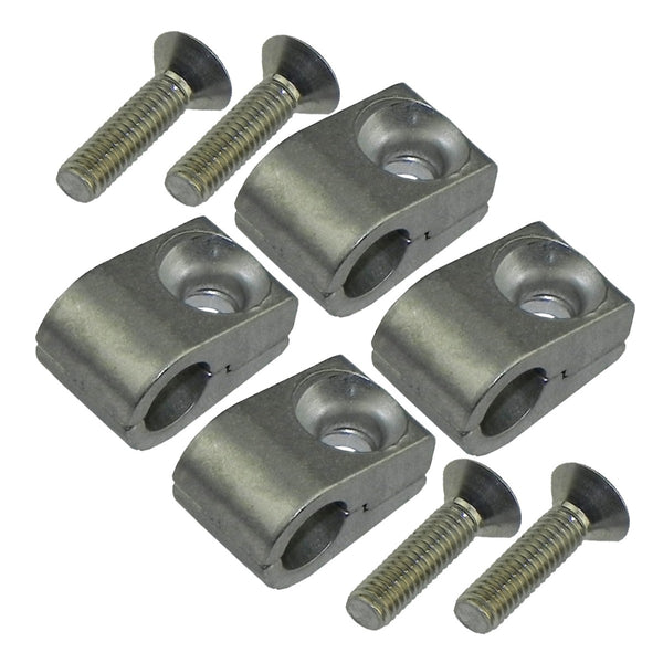 1/4" Billet Line Clamps 4pc