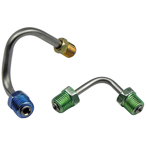 General Motors "Old Style" Power Disc Conversion 1/4", 3/16" M/C Brake Lines 2pc, Stainless