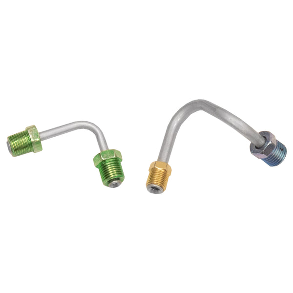 General Motors "Old Style" Power Disc Conversion 1/4", 3/16" M/C Brake Lines 2pc, OE Steel