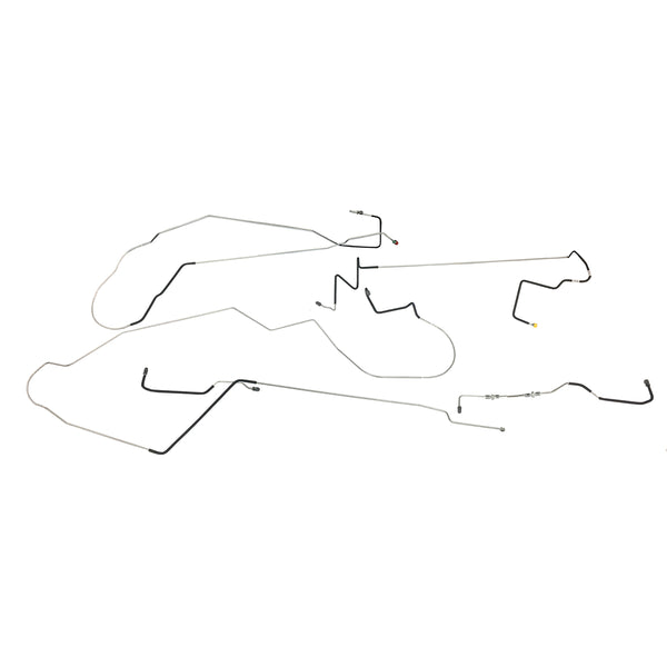 1993-98 Lincoln Mark VIII Complete Brake Line Kit 9pc, OE Steel