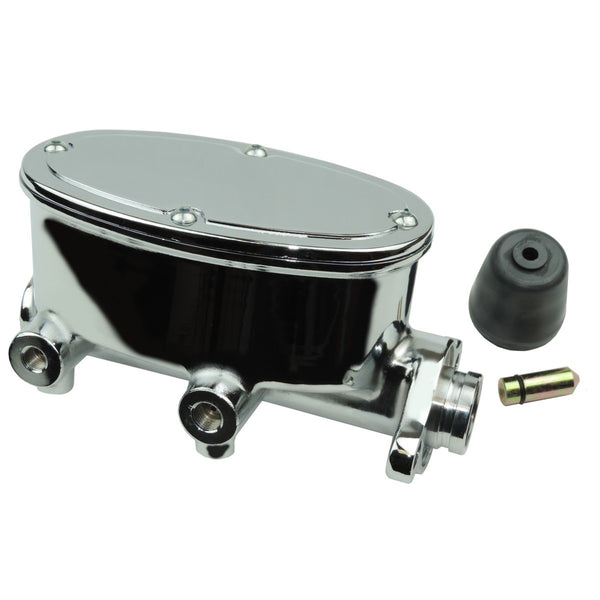 Polished - GM Wilwood Style Oval Master Cylinder, 1-1/8" bore