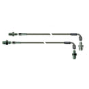 GM Master Line - 15" Pair (-3AN Female to -3AN Female 90 Kit Includes: (2) Braided Hoses, (2) Master Fittings, (2) Prop. Valve Fittings