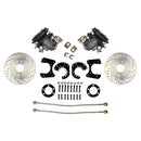 Mopar Rear Disc Conversion Kit w/ Cross-Drilled & Slotted Rotors w/ E-Brake Cable Brackets (Cables Sold Separately)