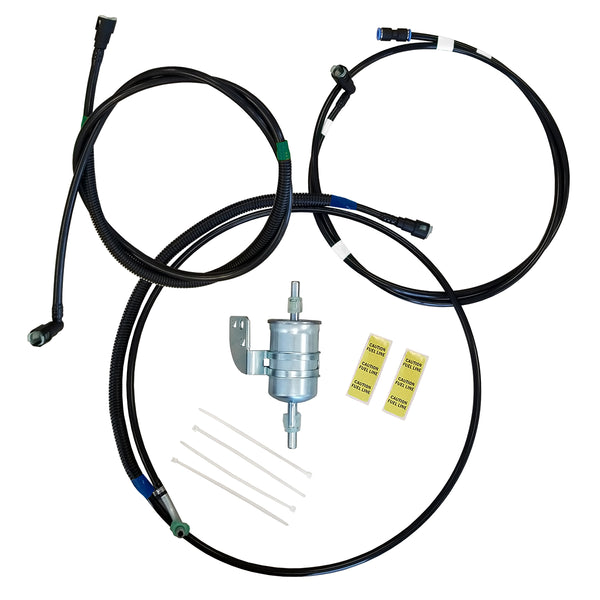 2001-05 Pontiac Aztek 2002-05 Buick Rendezvous (First Gen Pump w/Filter On Frame) Nylon Fuel Line Kit Tank to Mid Section