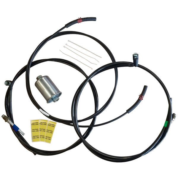 1998-00 Chevrolet GMC C & K Classic 2500 & 3500 Supply Return & Vapor Nylon Fuel Line Kit Tank To Mid