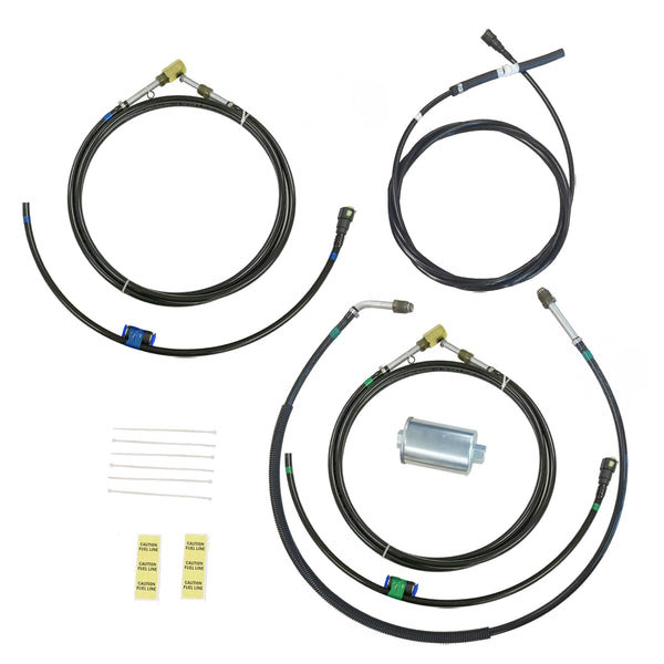 1996-00 Chevrolet GMC C/K Series Vortec Engine Supply Return & Vapor Nylon Fuel Line Kit Pump to Engine