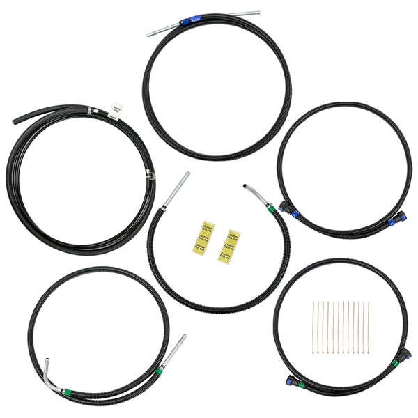 1991-93 Jeep Wrangler YJ Main, Return, and Vapor Complete Nylon Fuel Line Kit