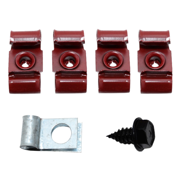 1964-67 GM Oldsmobile Cutlass 442 A-Body Fuel Line Clip Kit 5/16" - No Fuel Return Line 6pc