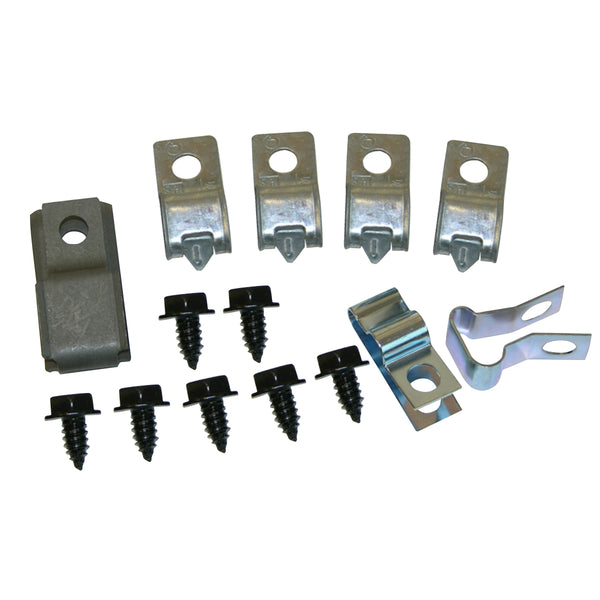 1970 GM Olds Cutlass 442 A-Body Fuel Line Clip Kit 3/8" - With Fuel Return Line 14pc