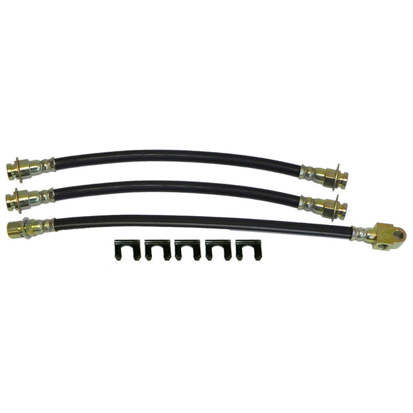 1968 GM A-body Skylark / GS - Front Drum / Rear Drum 3 hose Kit. For factory cars that have front drum brakes. 8pc