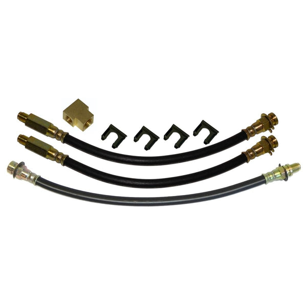 1965 Buick Full-size Electra LeSabre Wildcat Front Drum 3 hose Kit 8pc