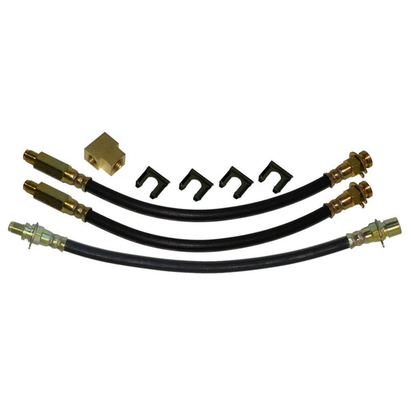 1966 Buick Full-size Electa LeSabre Wildcat Front Drum 3 hose Kit 8pc