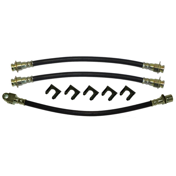 1968 Buick Full-size Electra LeSabre Wildcat Front Drum 3 hose Kit 8pc