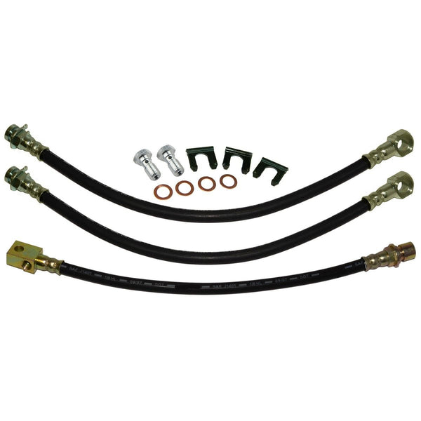 1974-78 Buick Full-size Electra / LeSabre Front Disc / Rear Drum 3 hose Kit. Factory Disc Brakes. 12pc