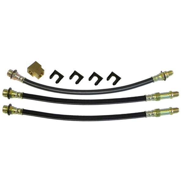 1962-64 Buick Full-size Electra Invicta LeSabret Front Drum 3 hose Kit 8pc