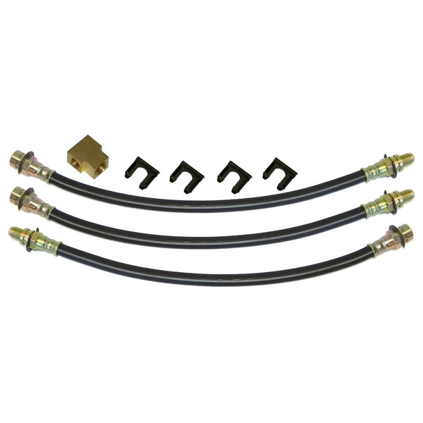 1965 Buick Riviera Front Drum 3 Brake hose Kit 8pc