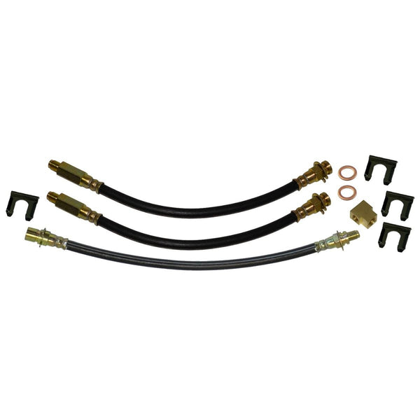 1968 Chevrolet Camaro 1968 Chevy II Front Drum Rubber Brake Hose Kit 10pc