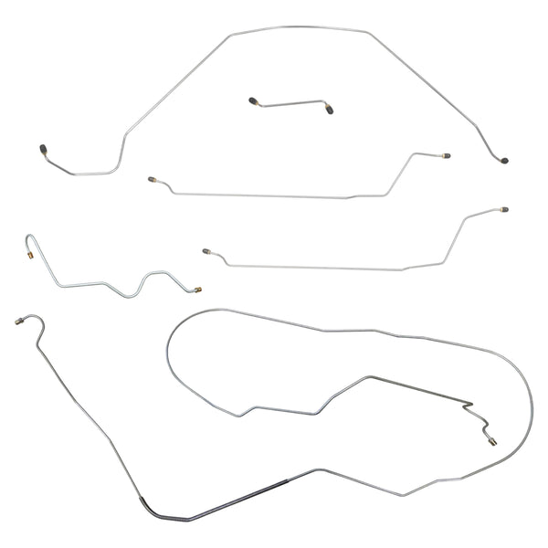 1964-65 Oldsmobile Cutlass/442/F85 Convertible Power Drum Line Kit 6pc, OE Steel