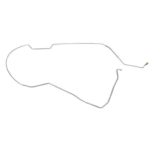 1968 GM A Body Hardtop Power Manual Drum 1/4" F to R Brake Line 1pc, OE Steel