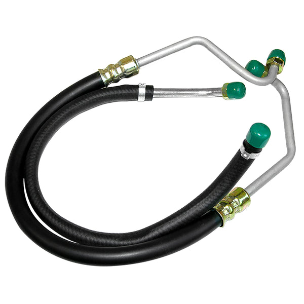 1971-72 Oldsmobile Cutlass 442 F-85 3/8" Power Steering and Return Hoses w/Clips 2pc, OE Steel