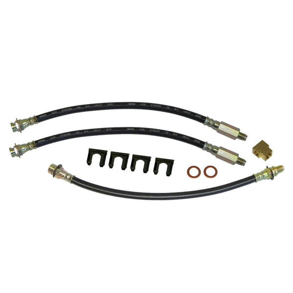 1964-65 GM A-body Chevelle Elcamino Front Drum Rear Drum 3 hose Kit.10pc OE