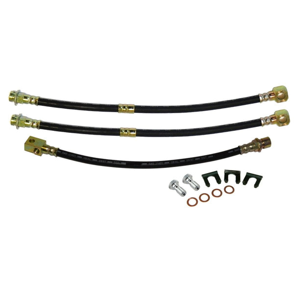 1974-75 Chevrolet Buick Pontiac Oldsmobile A-Body  Front Disc / Rear Drum 3 hose Kit.12pc