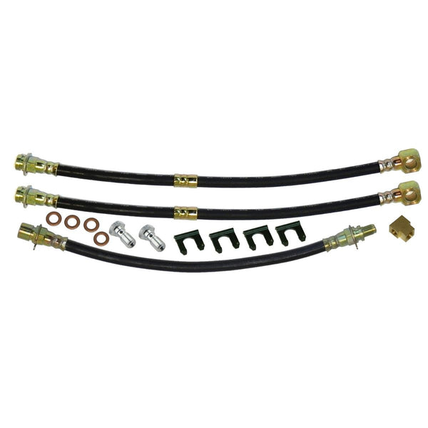 1968 Chevrolet Chevy II 3 Brake Hose Kit Front Disc Conversion With 7/16 Caliper 14pc
