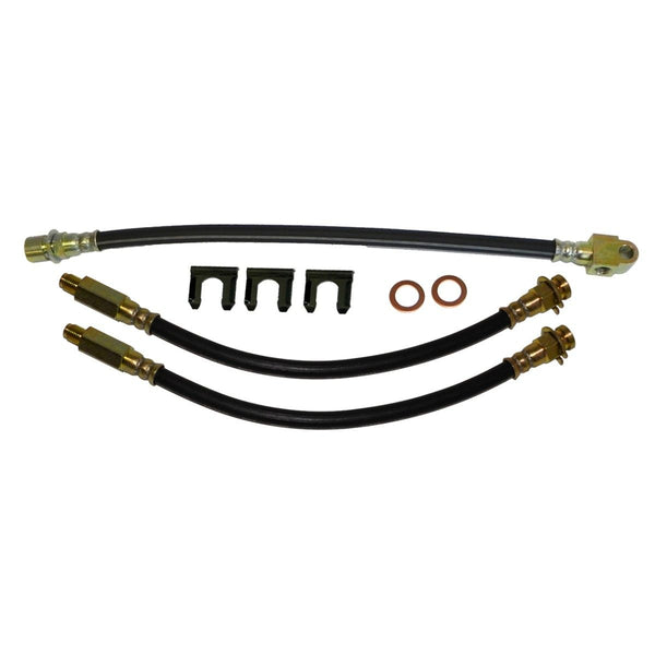 1969-74 GM X-body Nova, 71-74 Ventura, 73-74 Apollo / Omega Front Drum 3 hose Kit  8pc