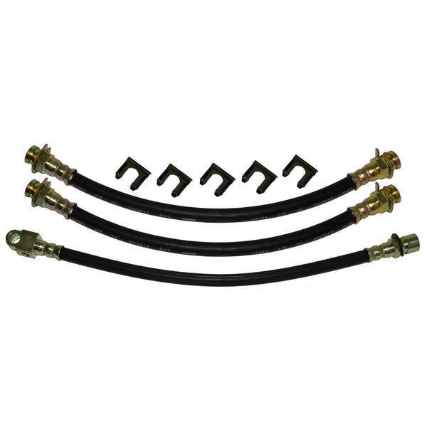 1967-68 Oldsmobile Full Size 88 98 Front Factory Disc 3 Hose Kit 8pc