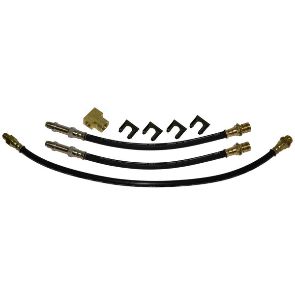 1961-62 Chevrolet GMC Truck C10, 3100 1/2 Ton Front Drum Rear drum 3 hose Kit. Drum brakes. 8pc