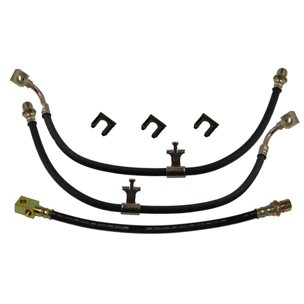 1987-88 Chevrolet / GMC R10/R20 Truck, 87-88 GMC Suburban, 87-91 Chevy Suburban, 2wd 1/2-3/4 Ton - Front Disc / Rear Drum 3 hose Kit. 6 pc