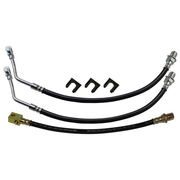 1973-80 Chevrolet / GMC K1-/K20 Truck, Blazer, Jimmy, Suburban 4wd 1/2-3/4 Ton - Front Disc / Rear Drum 3 hose Kit. 6pc