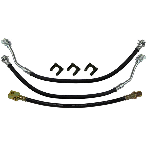 1987-91 Chevrolet Blazer GMC Jimmy, 1987-91 Suburban, 4wd 1/2 & 3/4 Ton 3pc Rubber Brake Hose Kit