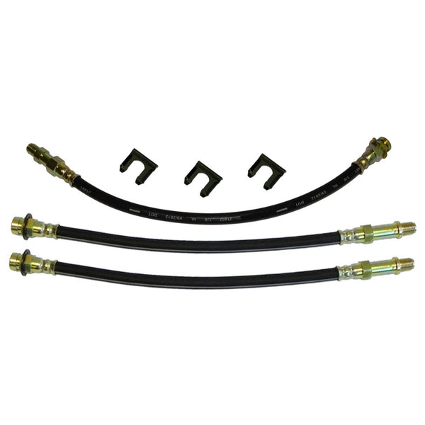 1965 GM Corvair Truck, Van - Front Drum / Rear Drum 3 hose Kit. This is for factory drum brakes. 6pc