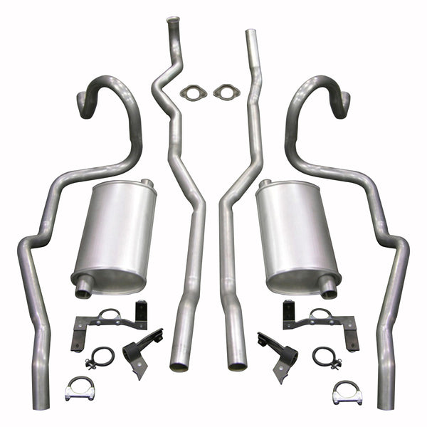 1970-72 Oldsmobile Cutlass 1970 W-31 Stock Exhaust Kit (No Cut-Out  Bumper)