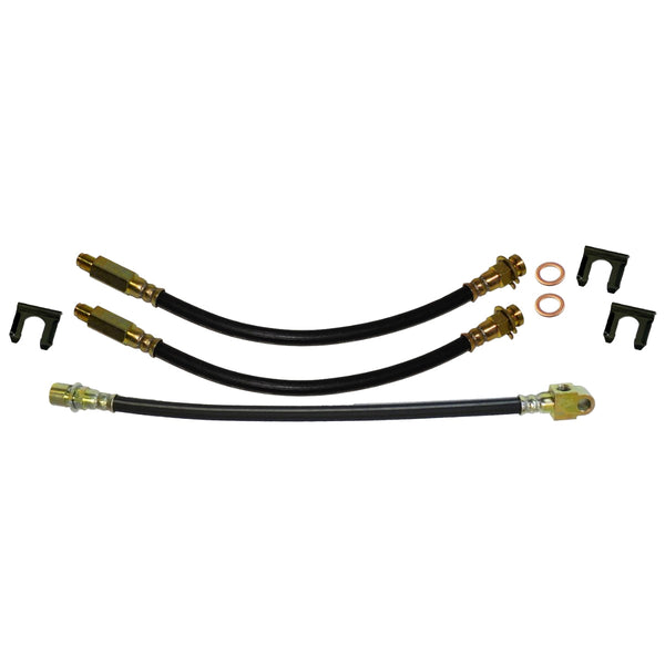 1968-69 GM F-body Firebird - Front Drum / Rear Drum 3 hose Kit.8pc