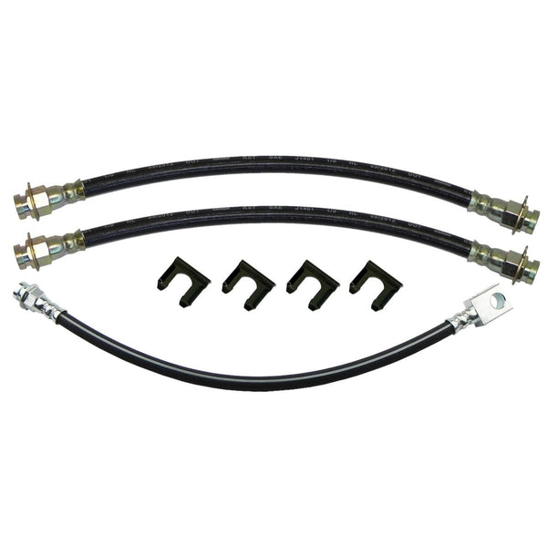 1966-70 Ford Bronco - Front Drum Brakes Rear Drum 3 hose Kit. 6 pc