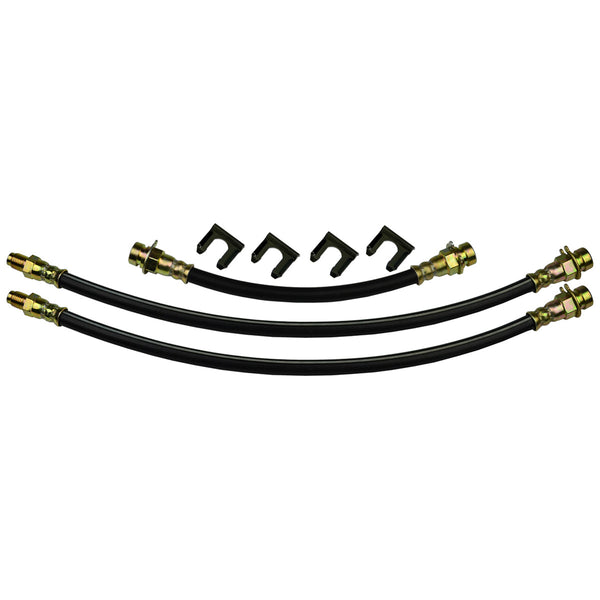 1939-41 Ford Truck, 1/2, 3/4 Ton - Front Drum & Rear Drum 3 hose Kit. 6pc