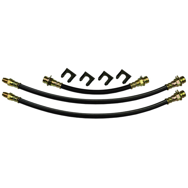 1940-48 Mercury Passenger Car - Front Drum Brakes Rear Drum Hose Kit. Stock Rubber Hoses. 7pc