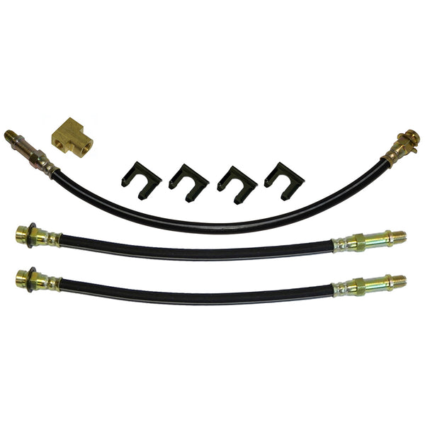 1965 Chevrolet, Impala, Biscayne, Bel Air - Front Drum / Rear Drum 3 hose Kit 8pc