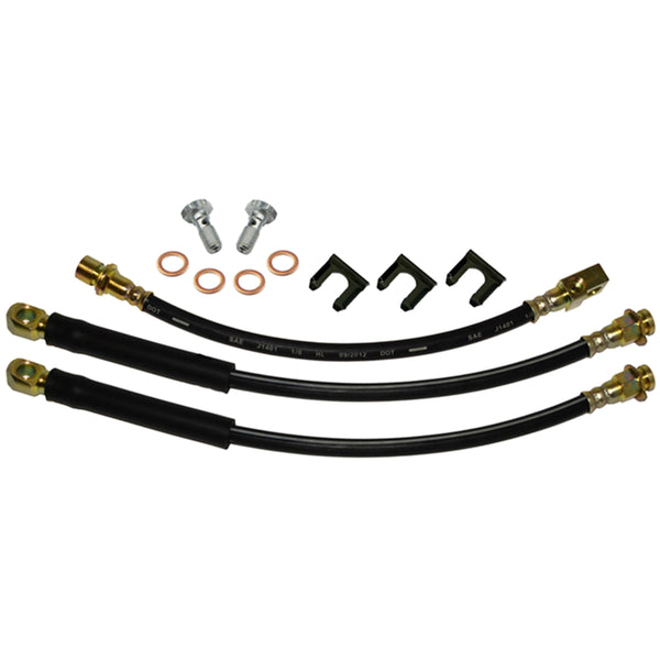 1979-85 Chevrolet, Impala, Caprice, Bel Air- Front Disc Rear Drum 3 hose Kit Rubber 12pc