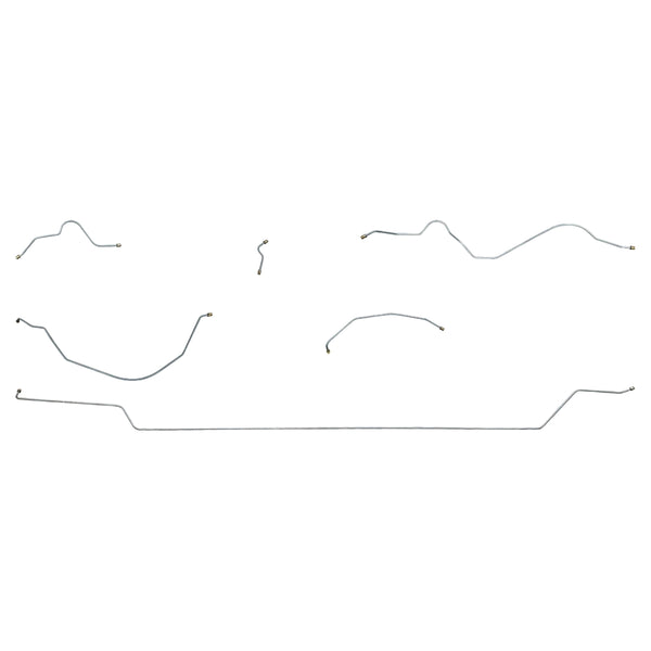 1946-48 Oldsmobile Special 66 119" WB Drum Brake Line Kit 6pc, OE Steel