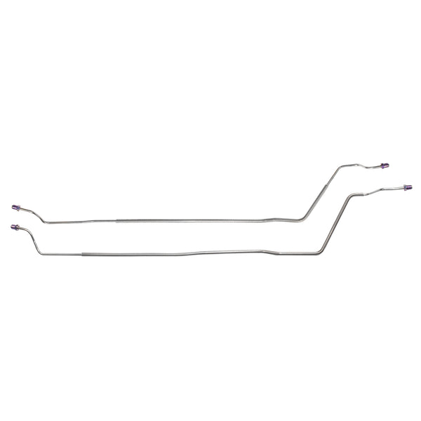 1991-1992 Oldsmobile Custom Cruiser Wagon, Rear Drum, Rear Axle Brake Line Kit - 2pc - OE Steel